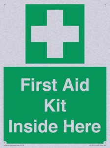 First Aid Kit Inside Here